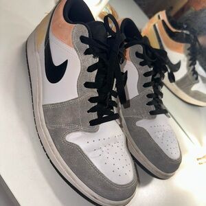 Nike Womens Black, Gray, and Peach Sneakers